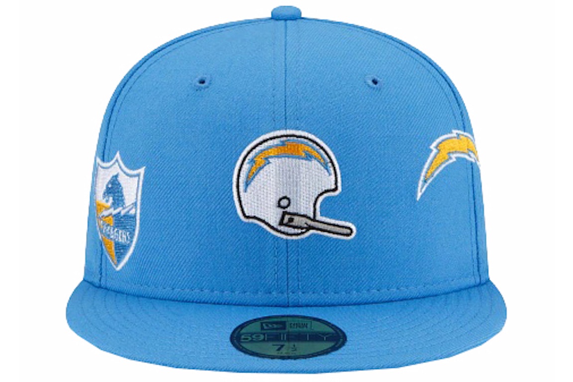 Pre-owned New Era Just Don Los Angeles Chargers 59fifty Fitted Hat Blue