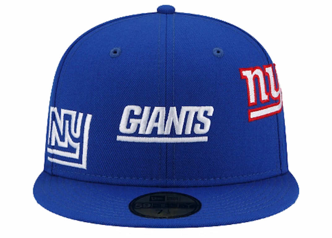 Pre-owned New Era Just Don New York Giants 59fifty Fitted Hat Blue