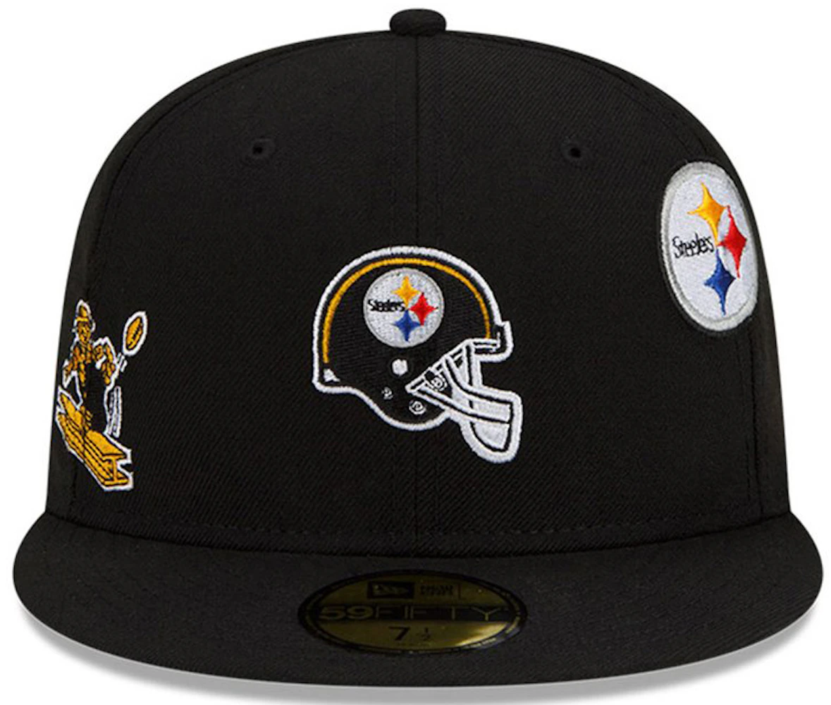 New Era Just Don Pittsburgh Steelers 59Fifty Fitted Hat Black - FW21 Men's  - US