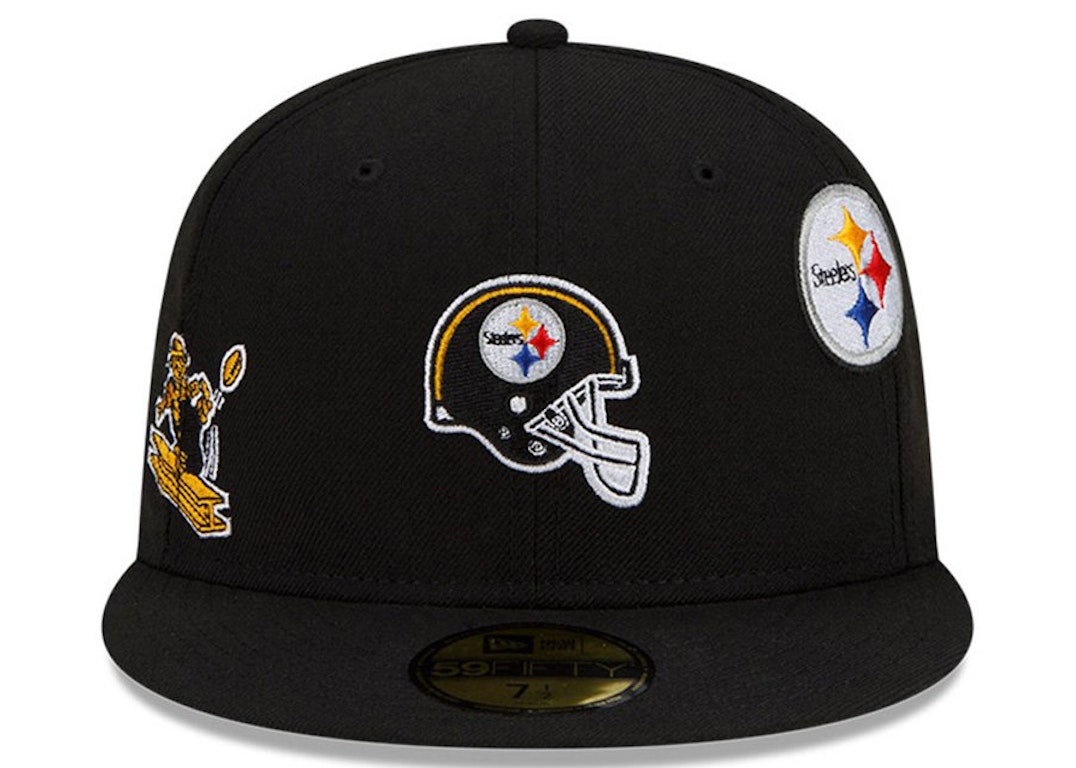Pre-owned New Era Just Don Pittsburgh Steelers 59fifty Fitted Hat Black