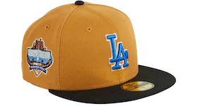 New Era Los Angeles Ancient Egypt Dodgers Stadium 40th Anniversary Hat Club Exclusive 59Fifty Fitted Hat Khaki/Black/Royal Blue