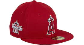 New Era Los Angeles Angels 2010 All Star Game Patch 59Fifty Fitted Hat Red