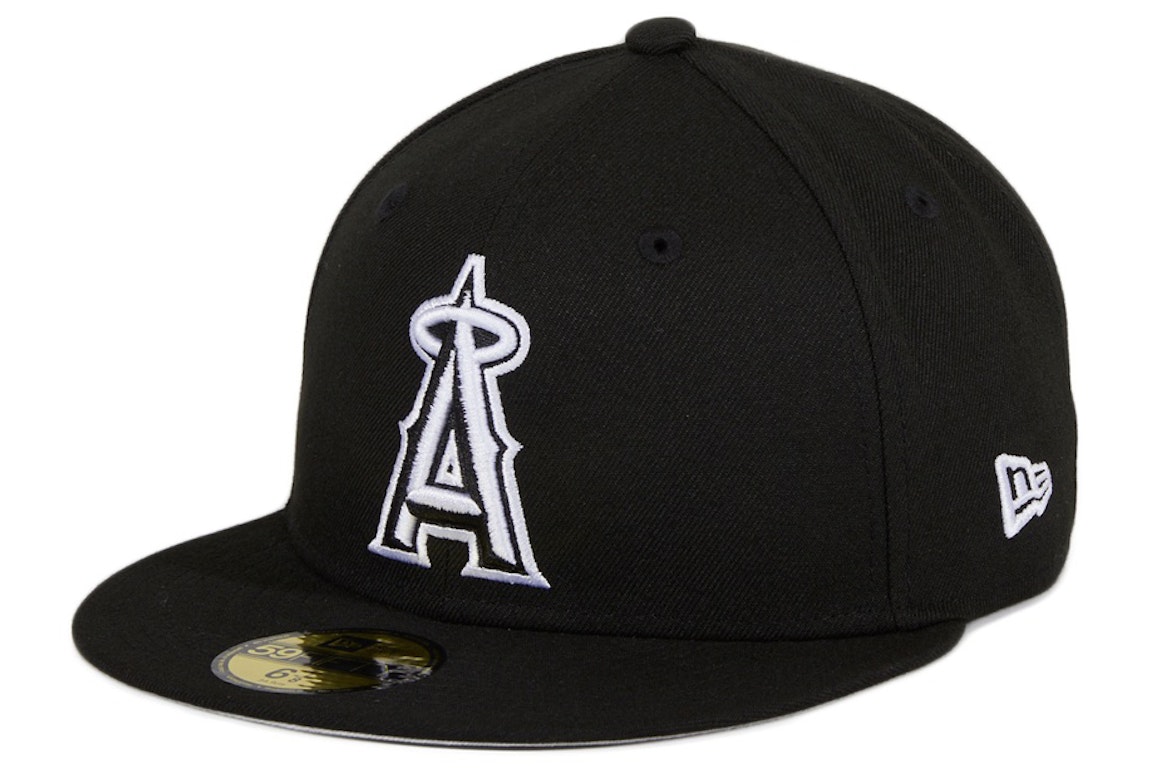 Pre-owned New Era Los Angeles Angels 59fifty Fitted Hat Black