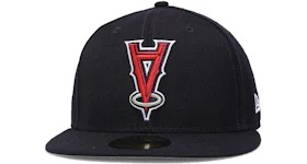 New Era Los Angeles Angels Upside Down 59Fifty Fitted Hat Black