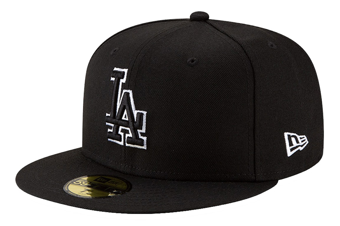 Pre-owned New Era Los Angeles Dodgers 59fifty Fitted Hat Black/black/white