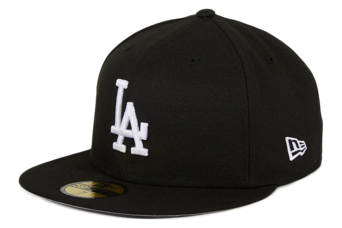 Pre-owned New Era Los Angeles Dodgers 59fifty Fitted Hat Black/white