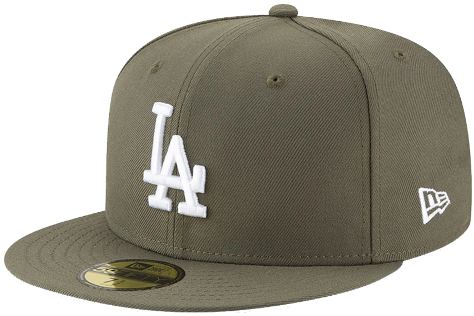 New Era Los Angeles Dodgers 59Fifty Fitted Hat Olive/White