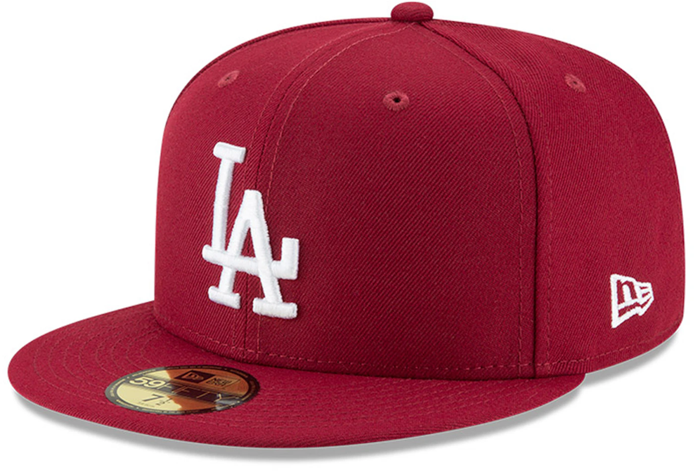 Men's New Era Stone/Black Los Angeles Dodgers Chrome 59FIFTY Fitted Hat