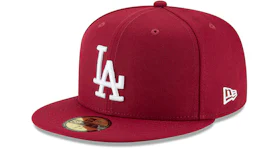 New Era Los Angeles Dodgers Basic 59Fifty Fitted Hat Cardinal