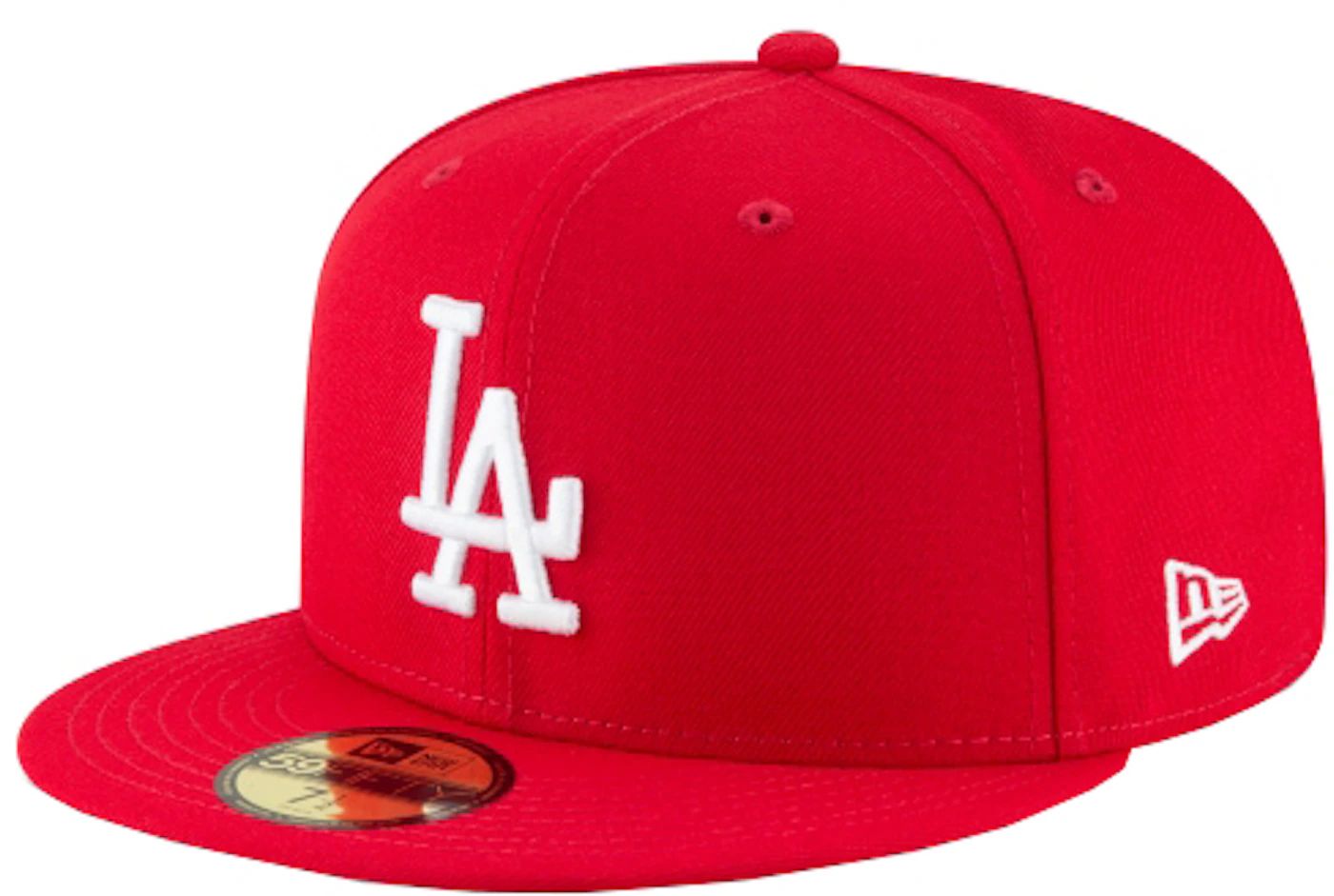 New Era Los Angeles Dodgers Basic 59Fifty Fitted Hat Scarlet Red Men's ...