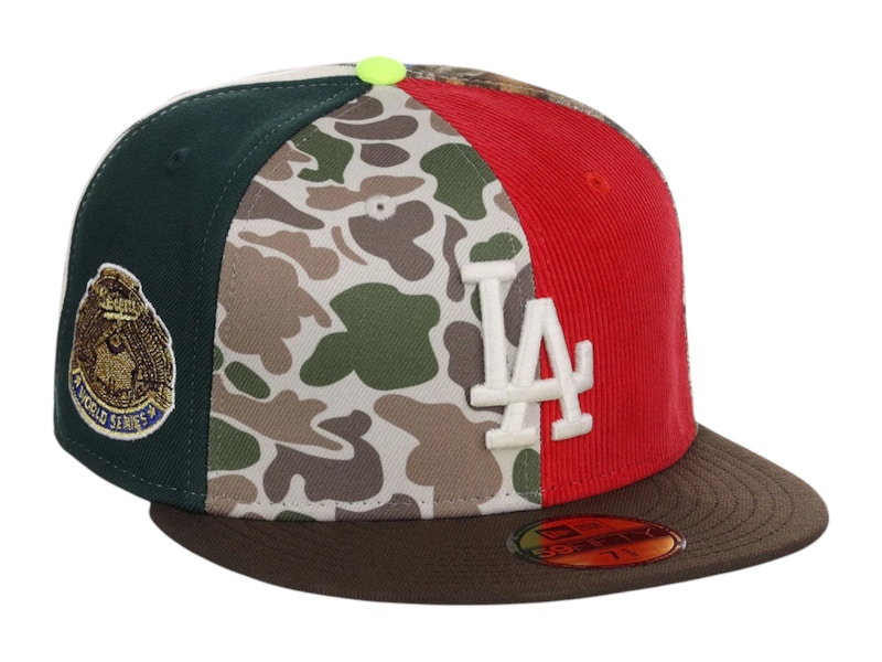 Pre-owned New Era Men's Los Angeles Dodgers Chase B X Mlb Maximal 59fifty Fitted Cap In Plaid/pink