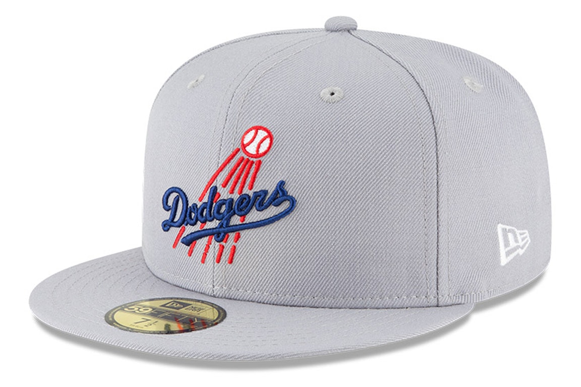 Pre-owned New Era Los Angeles Dodgers Cooperstown 1958 59fifty Fitted Hat Gray