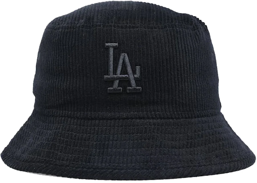New Era Los Angeles Dodgers Cord Tonal Bucket Hat Black Men's