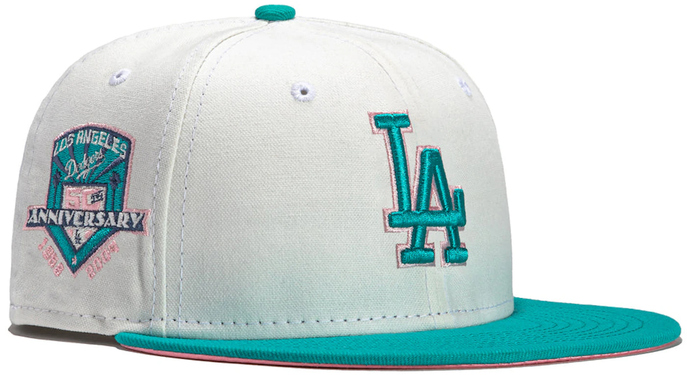 New Era Men's Los Angeles Dodgers LA Basic 59Fifty Fitted Hat Olive Green 7  3/4