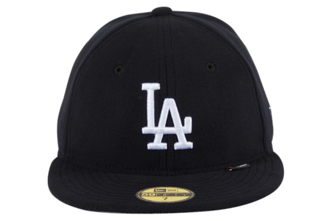 Pre-owned New Era Los Angeles Dodgers Polartec 59fifty Fitted Hat Black