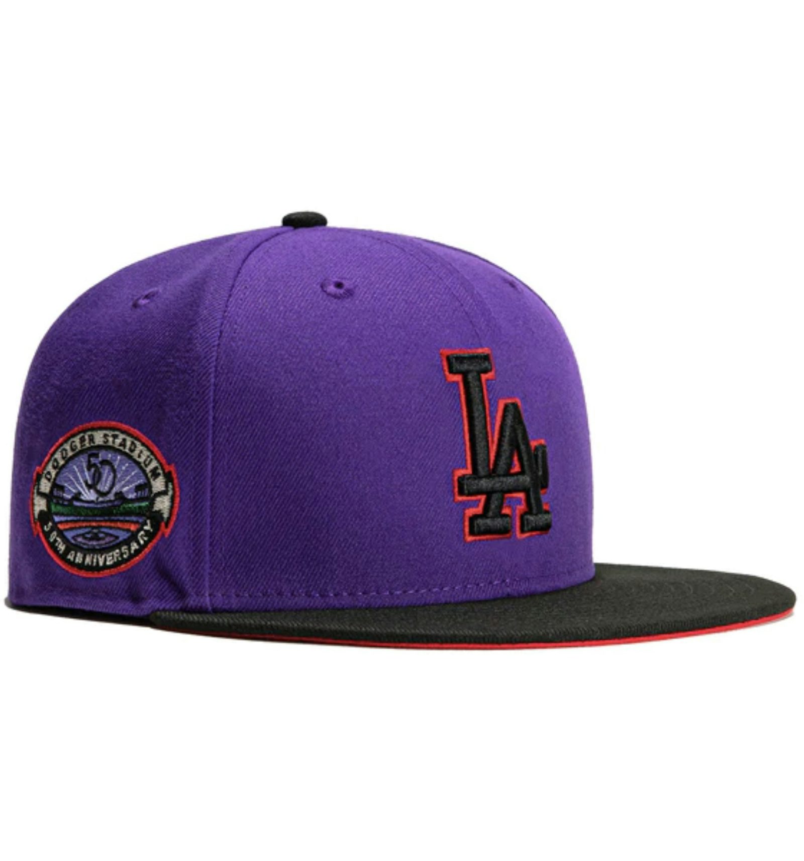 Purple dodgers fitted Clearance