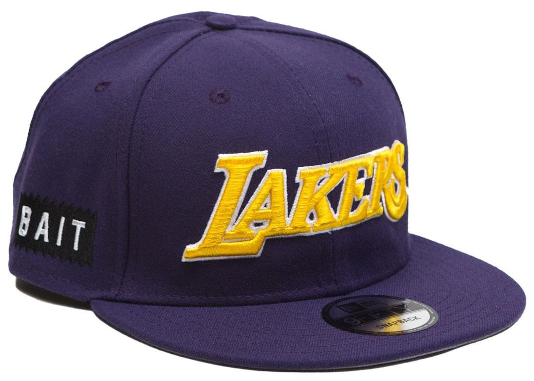 Pre-owned New Era X Bait Los Angeles Lakers Alt Otc 9fifty Snapback Cap Purple