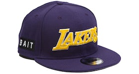 New Era x BAIT Los Angeles Lakers Alt OTC 9Fifty Snapback Cap Purple