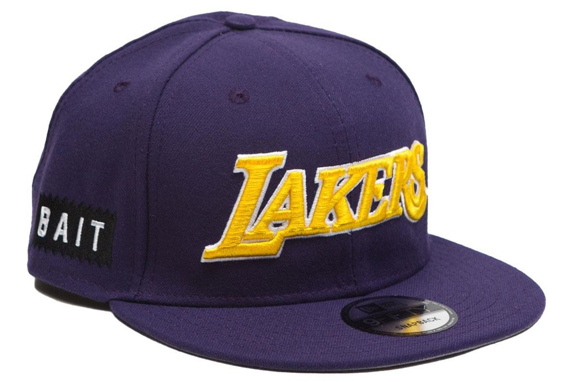 Pre-owned New Era X Bait Los Angeles Lakers Alt Otc 9fifty Snapback Cap Purple
