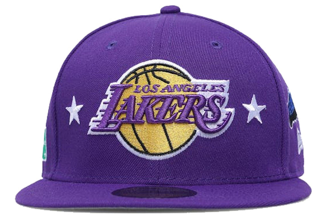 Pre-owned New Era Los Angeles Lakers City Transit 59fifty Fitted Hat Purple