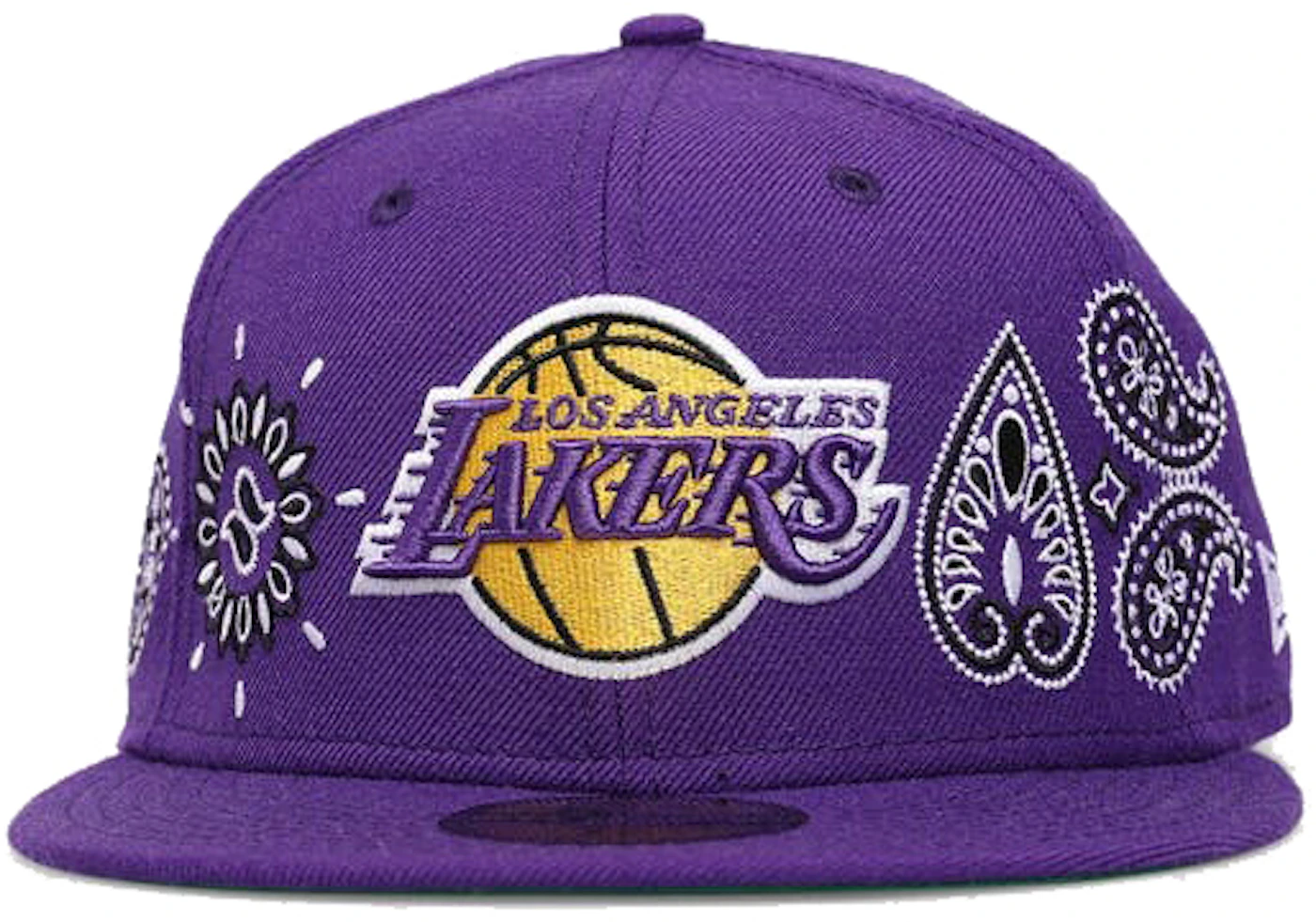 Los Angeles Lakers DOUBLE WHAMMY Purple-White Fitted Hat