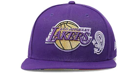 New Era Los Angeles Lakers Patchwork Paisley Undervisor 59Fifty Fitted Hat Purple