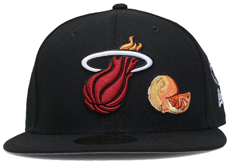 New Era Miami Heat City Transit 59Fifty Fitted Hat Black Men s