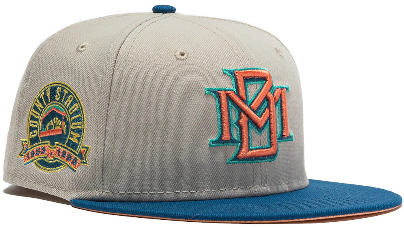 New Era Milwaukee Brewers 59Fifty Hat City Connect Grill Logo 7 5/8 Grey  28654