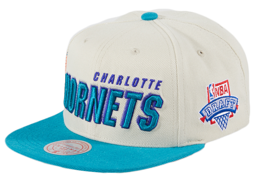 New Era Mitchell & Ness Charlotte Hornets Draft Day Snapback Hat