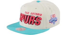 New Era Mitchell & Ness San Antonio Spurs Draft Day Snapback Hat White/Teal