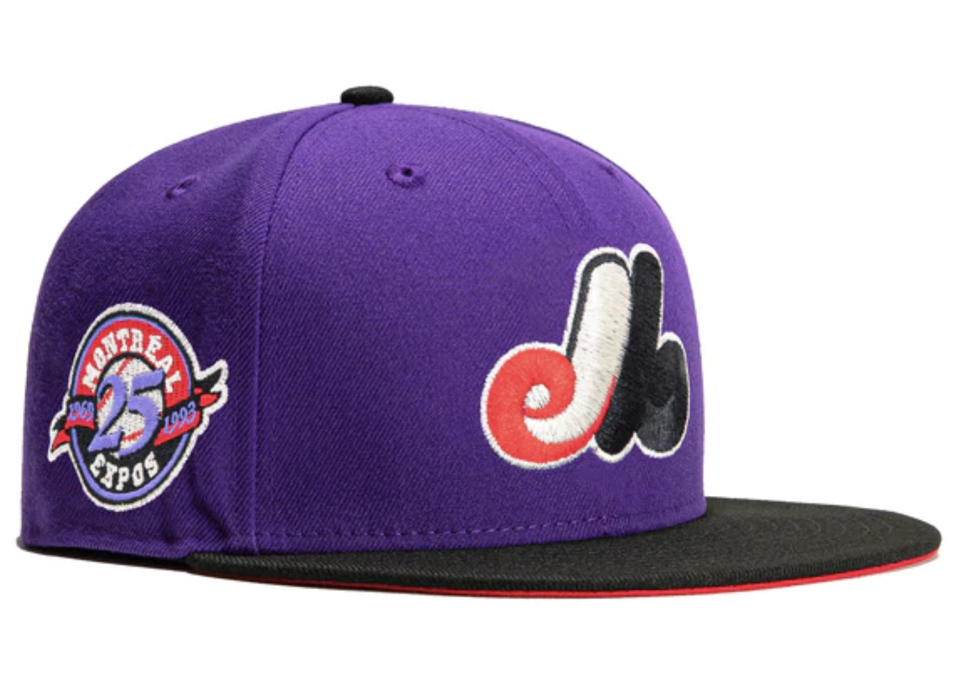 New Era Toronto Blue Jays T-Dot 25th Anniversary Patch Hat Club Exclusive 59Fifty Fitted Hat Purple/Black