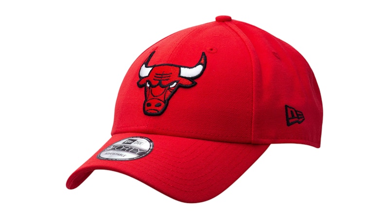 Pre-owned New Era Men's Nba Chicago Bulls The League 9forty Adjustable Cap In Red