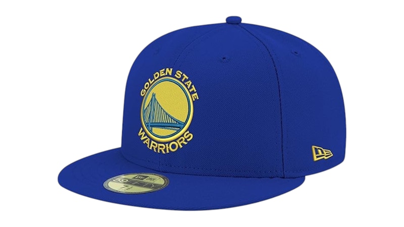 Pre-owned New Era Men's Nba Golden State Warriors 59fifty Fitted Cap In Blue