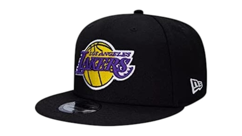 Pre-owned New Era Men's Nba Los Angeles Lakers 9fifty Snapback Cap In Black