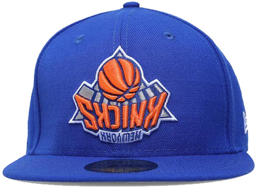 New Era New York Knicks Upside Down 59Fifty Fitted Hat Blue Men's - SS21 -  US