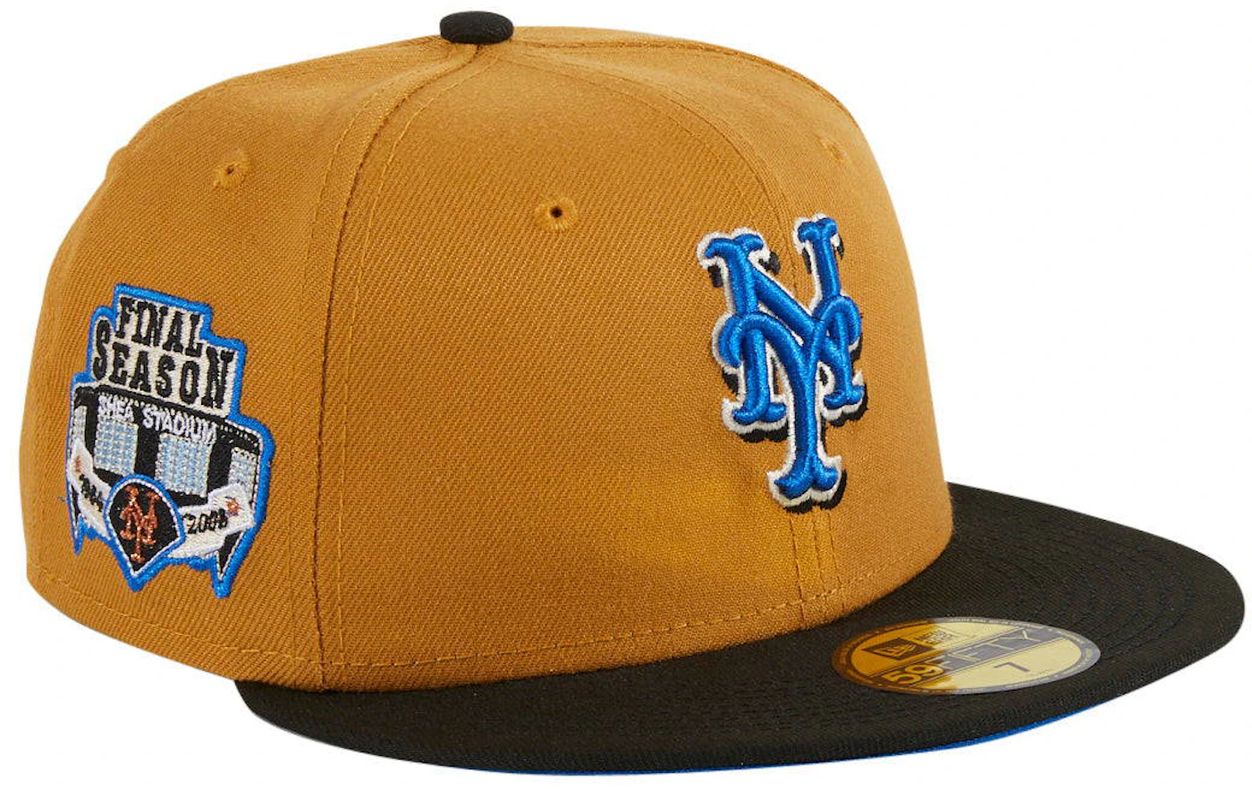 New York Mets New Era Pink Undervisor 59FIFTY Fitted Hat - Khaki/Olive