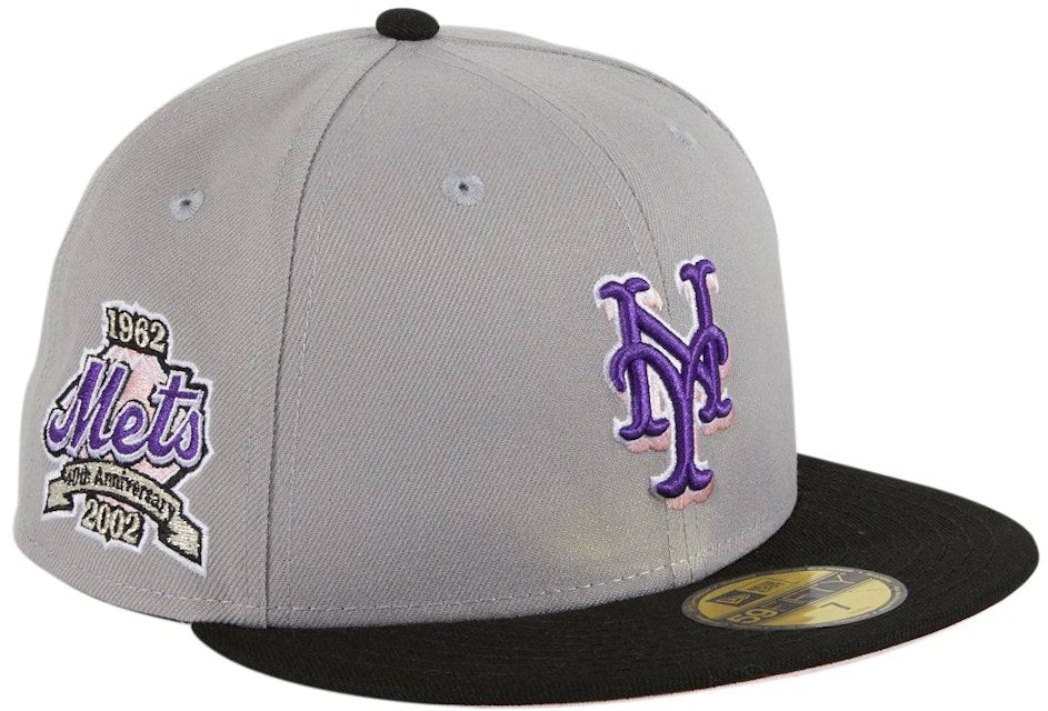 New York Mets Black Royal 59Fifty Fitted Hat by MLB x New Era