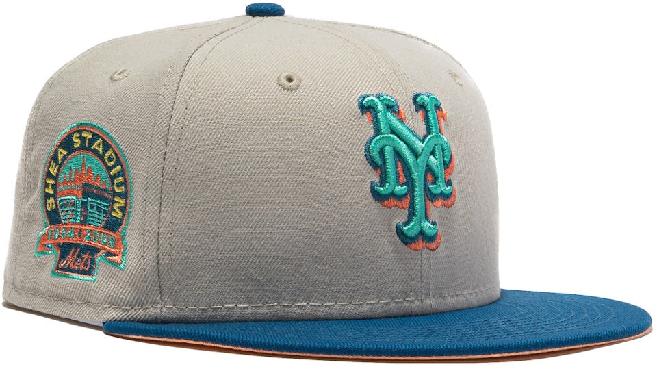Just Caps Stone Pink New York Mets 59FIFTY Fitted Hat, Gray - Size: 7 5/8, MLB by New Era