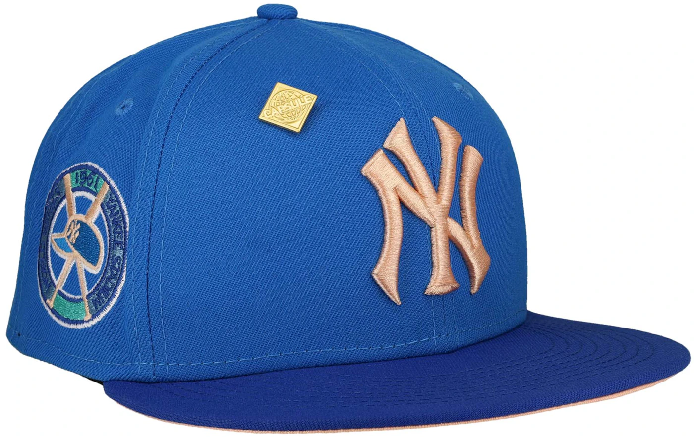 Shop New Era New York Yankees Electrify Fitted Hat 60296406-ERA blue