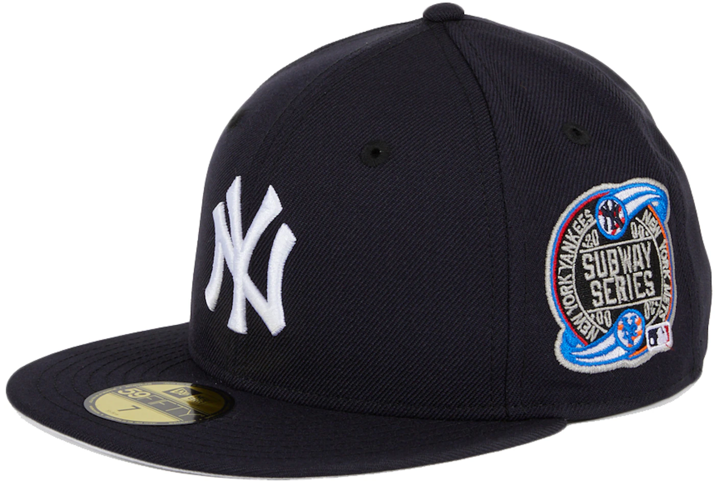 Men's New Era Navy New York Yankees World Series Wool Team 59FIFTY Fitted Hat, Size: 7 5/8