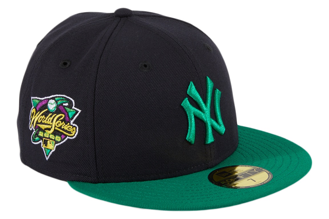 Pre-owned New Era New York Yankees 2000 World Series Tribute Patch Hat Club Exclusive 59fifty Fitted Hat Navy