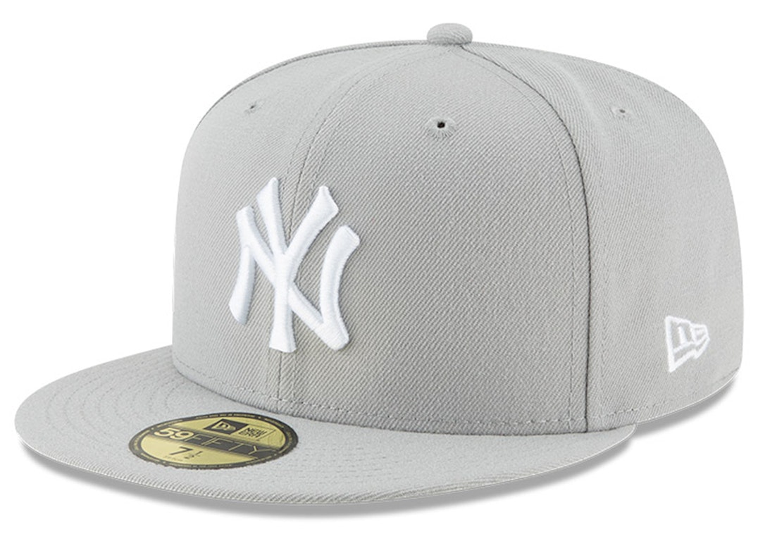 Pre-owned New Era New York Yankees 59fifty Fitted Hat Grey/white