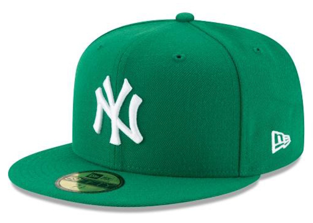 Pre-owned New Era New York Yankees 59fifty Fitted Hat Kelly Green/grey Undervisor