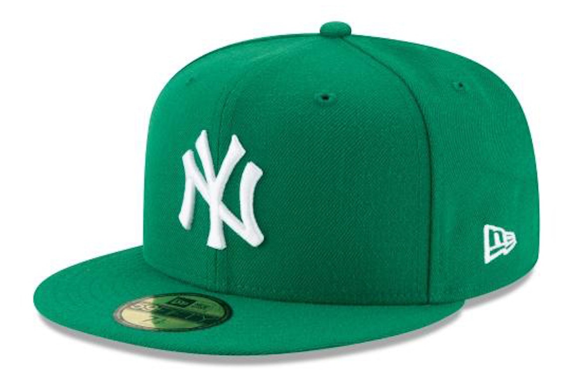 Pre-owned New Era New York Yankees 59fifty Fitted Hat Kelly Green/grey Undervisor