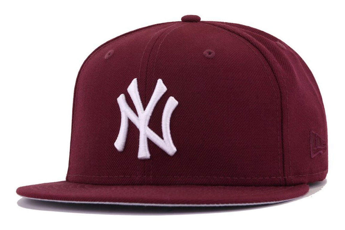 Pre-owned New Era New York Yankees 59fifty Fitted Hat Maroon