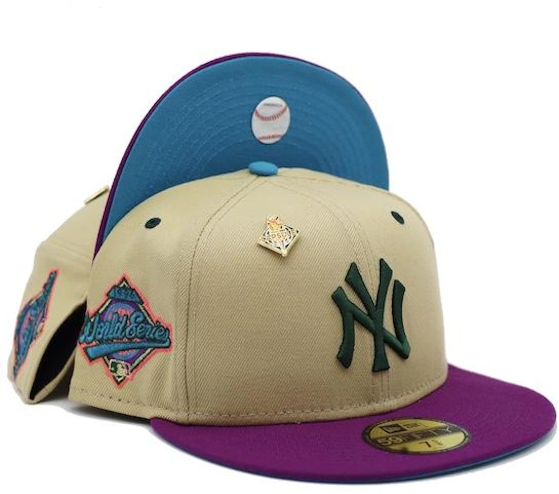 New Era New York Yankees Peanut Butter Jelly Collection 1998 World Series  Capsule Hats Exclusive 59Fifty Fitted Hat Brown/Purple Men's - US