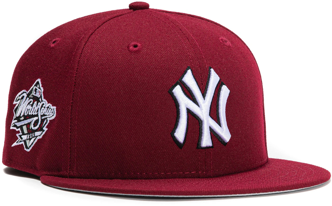 New Era Cardinal Red/White New York Yankees Basic 59Fifty Fitted hat Cap (7