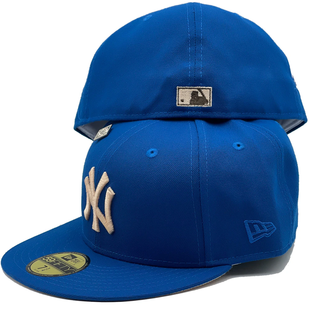 New Era New York Yankees Blue Nitro Collection 1996 World Series Capsule  Hats Exclusive 59Fifty Fitted Hat Blue/Peach Men's - US