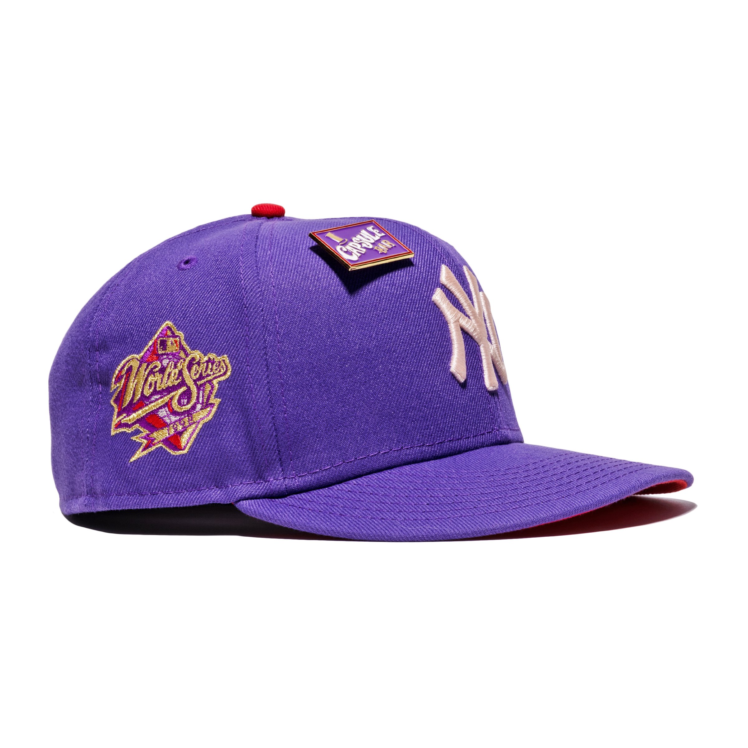 New Era New York Yankees Capsule Bar Collection 1998 World Series 59Fifty  Fitted Hat Purple/Red