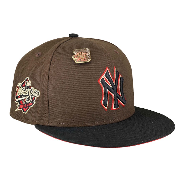 Pre-owned New Era New York Yankees Capsule Buried Treasure 1999 World Series 59fifty Fitted Hat Brown/red
